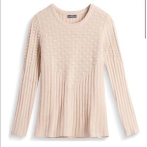 Cream, textured Stitch Fix sweater